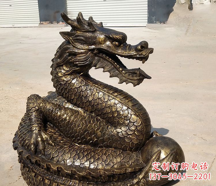 济南铸铜神龙雕塑