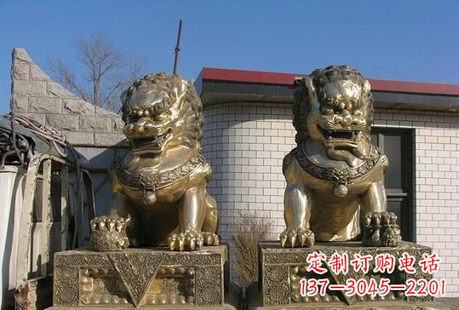 济南铸铜狮子雕塑