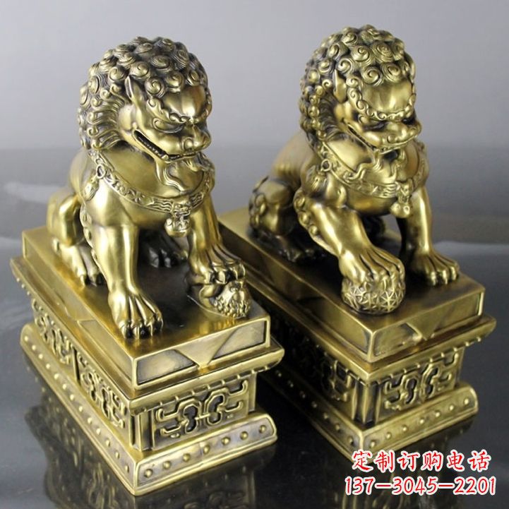 济南铸铜天安门狮子雕塑