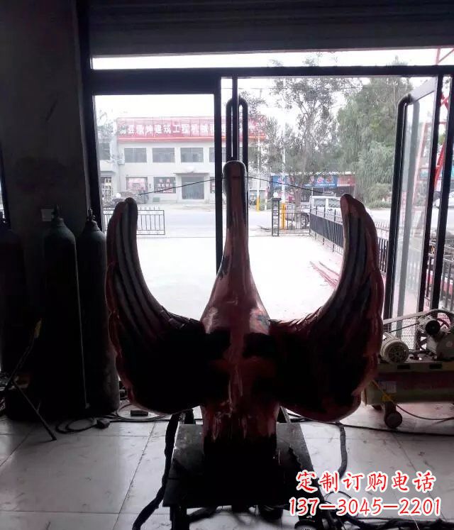 济南铸铜天鹅公园动物铜雕 (2)