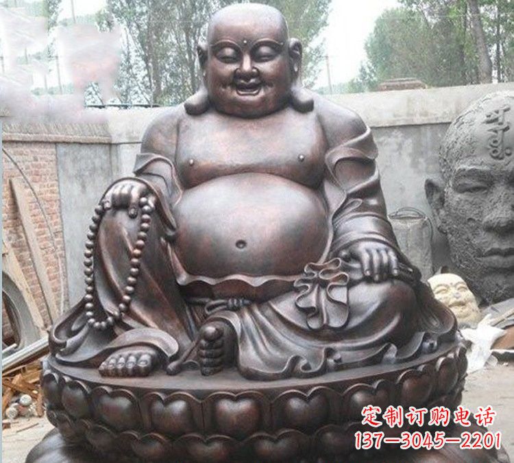 济南宗教庙宇弥勒佛铜雕222
