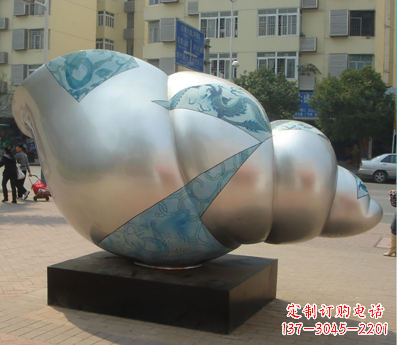 济南海螺雕塑不锈钢
