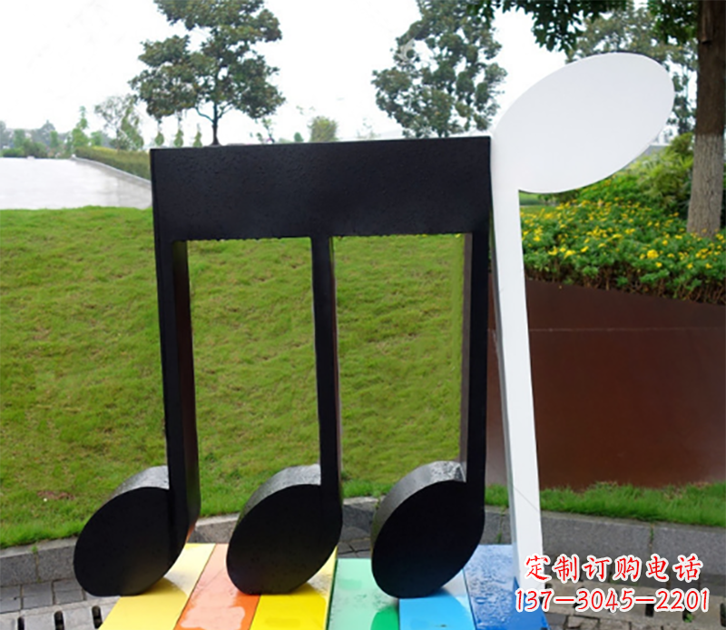 济南音符雕塑不锈钢