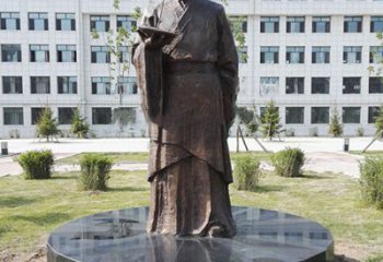 济南祖冲之校园铜雕-纯铜铸造中国古代历史名人著名数学家