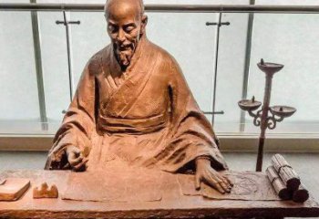 济南祖冲之圆周率情景小品雕塑-中国古代数学家著名历史人物